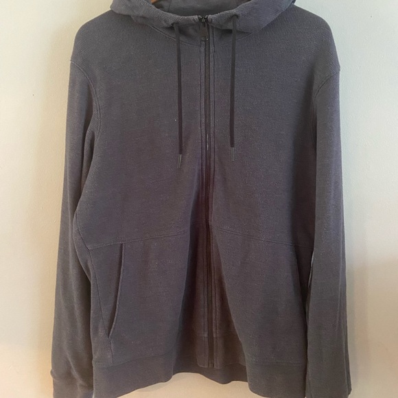 Grey full zip Aether hoody, butter soft and designed for adventure! - Picture 4 of 5